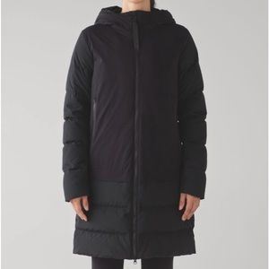 lululemon athletica Black Hooded Coat